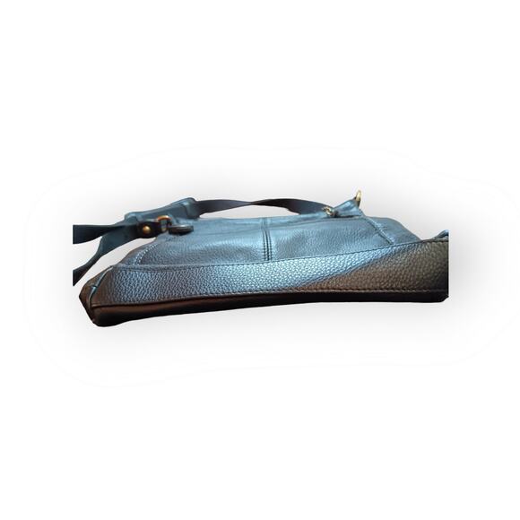 The Sak Iris Black leather crossbody shoulder Bag Purse - Picture 3 of 9